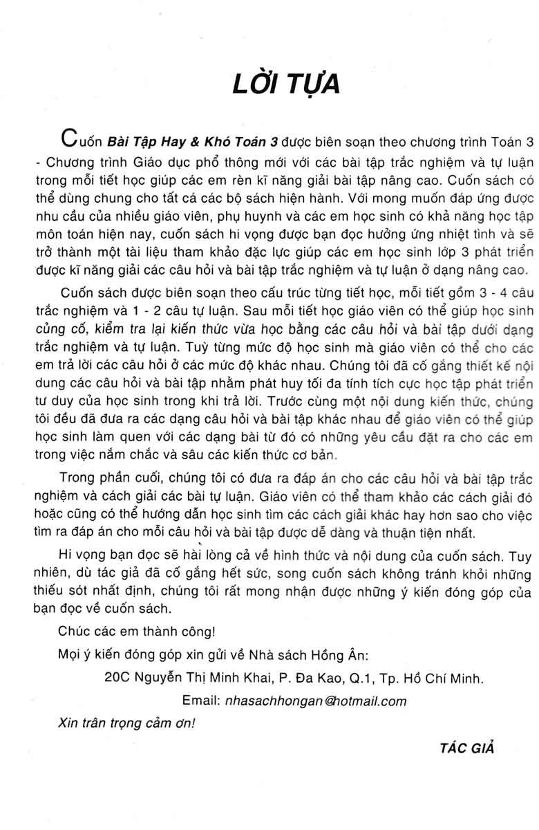 bài tập hay và khó toán 3 - tập 1 (biên soạn theo chương trình giáo dục phổ thông mới - dùng chung cho các bộ sgk hiện hành) - Ảnh 3