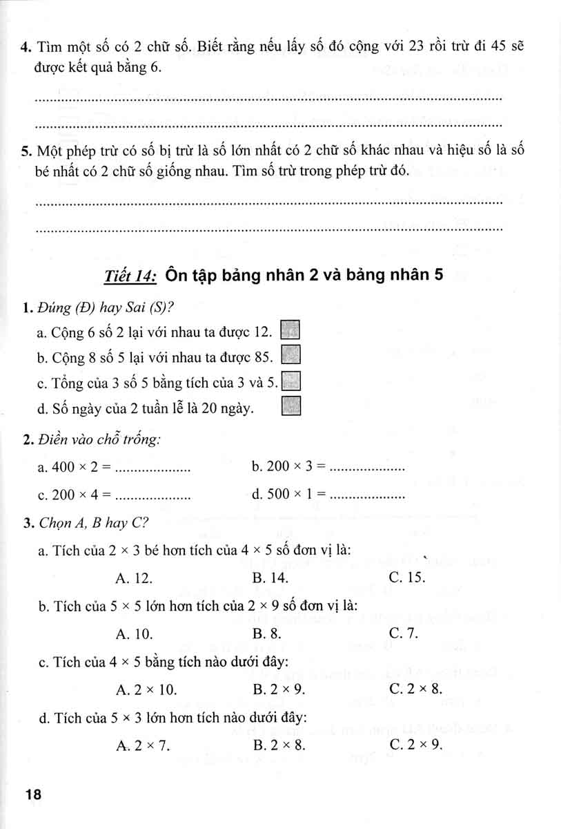 bài tập hay và khó toán 3 - tập 1 (biên soạn theo chương trình giáo dục phổ thông mới - dùng chung cho các bộ sgk hiện hành) - Ảnh 9