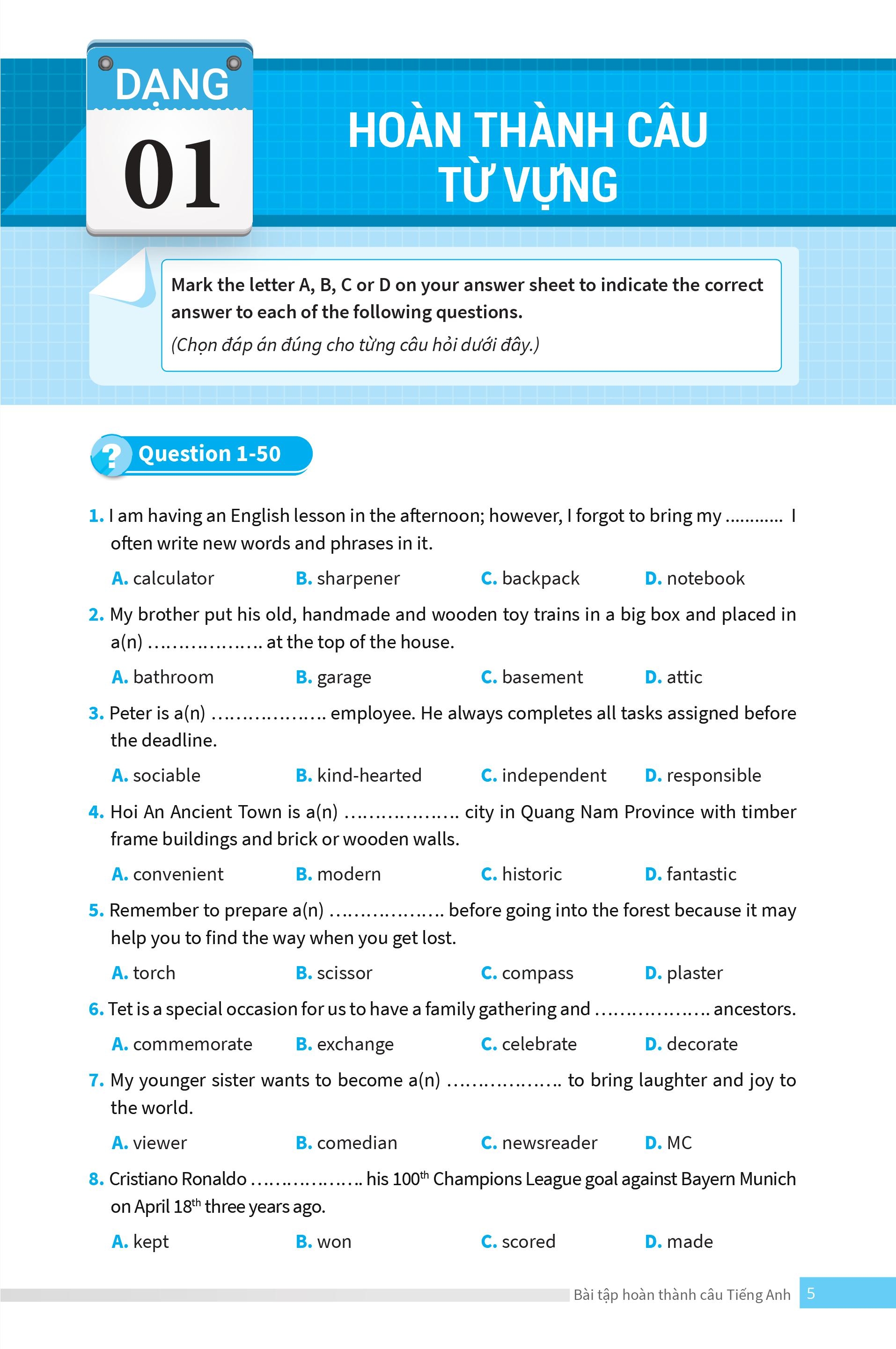 bài tập hoàn thành câu tiếng anh ( ôn thi vào lớp 10 và 10 chuyên ) - Ảnh 7