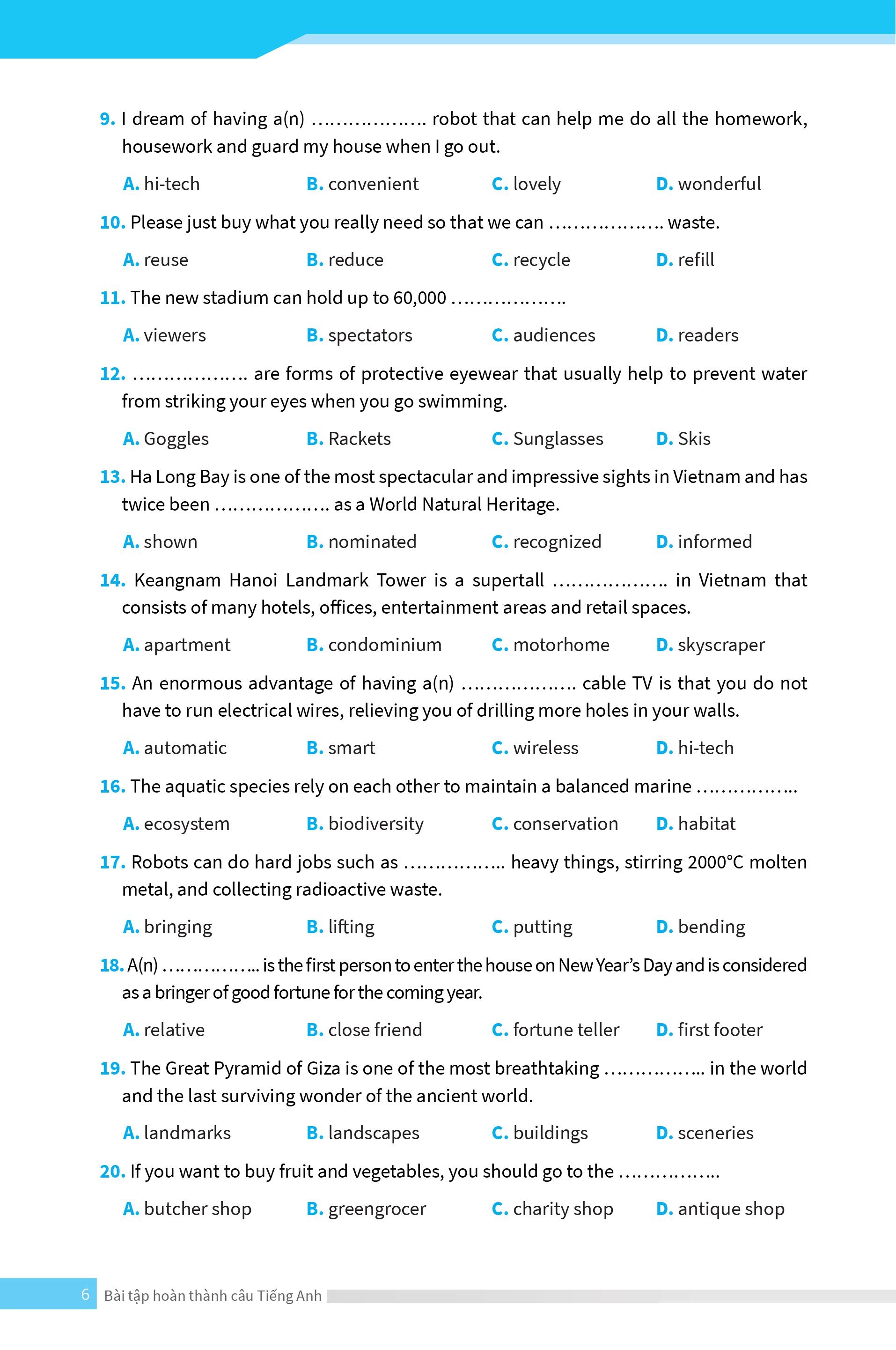 bài tập hoàn thành câu tiếng anh ( ôn thi vào lớp 10 và 10 chuyên ) - Ảnh 8