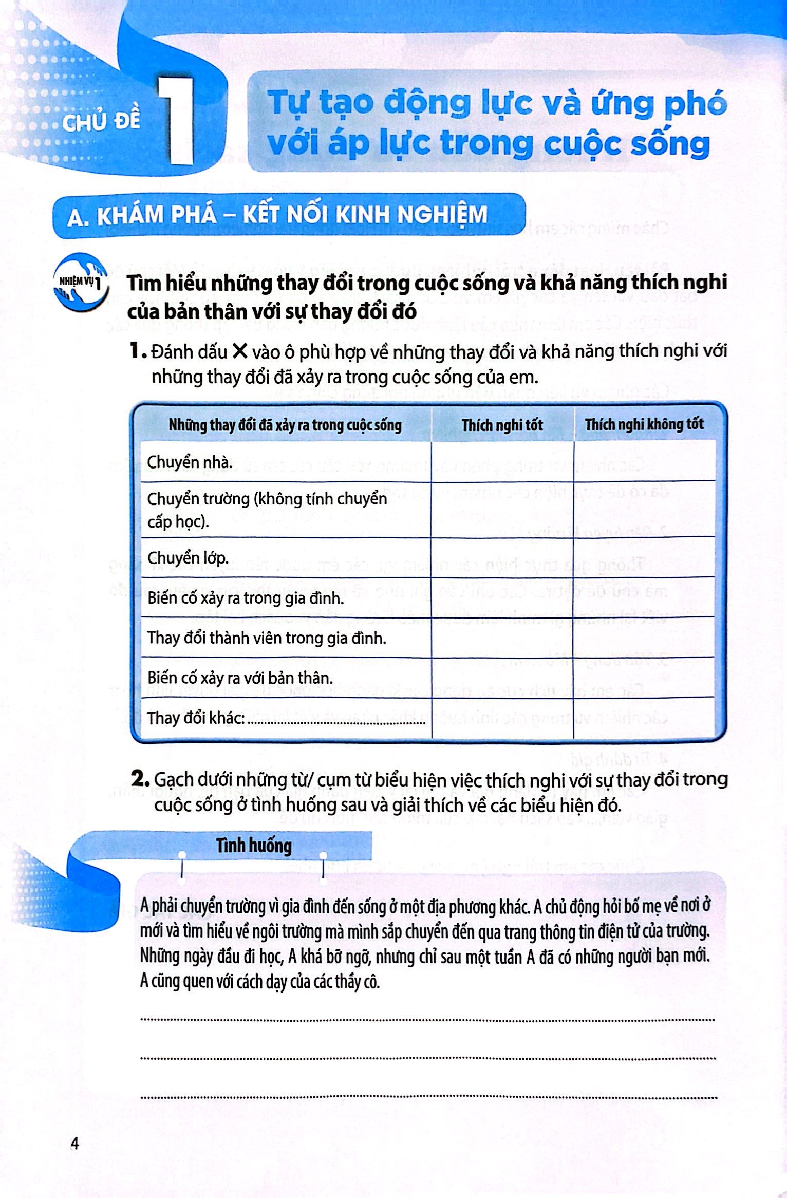 bài tập hoạt động trải nghiệm, hướng nghiệp 9 - bản 1 (chân trời) (chuẩn) - Ảnh 5
