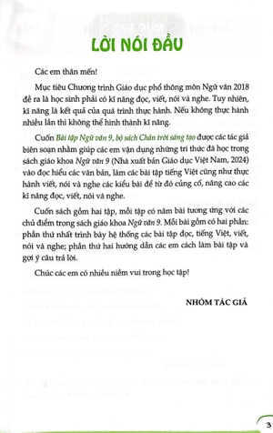 bài tập ngữ văn 9 - tập 1 (chân trời) (chuẩn) - Ảnh 3