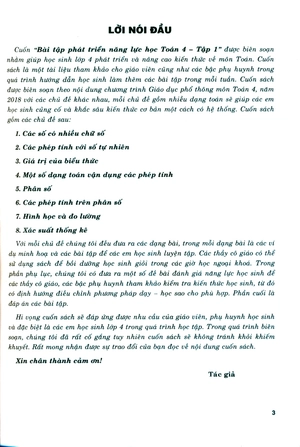 bài tập phát triển năng lực học toán lớp 4 - tập 1 - Ảnh 3