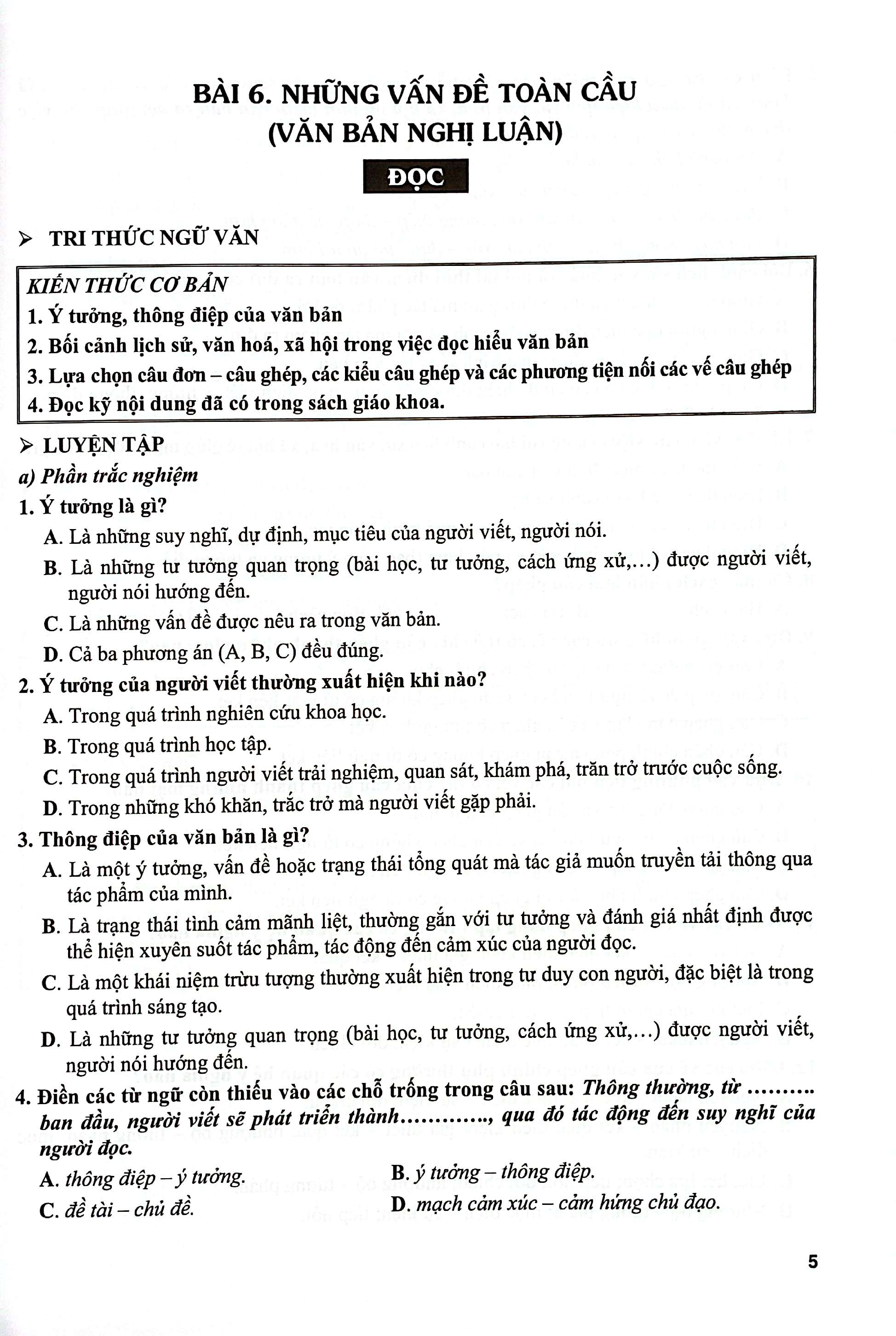 Bai Tap Phat Trien Nang Luc Ngu Van 9 - Tap 2 (Chan Troi) - Ảnh 5