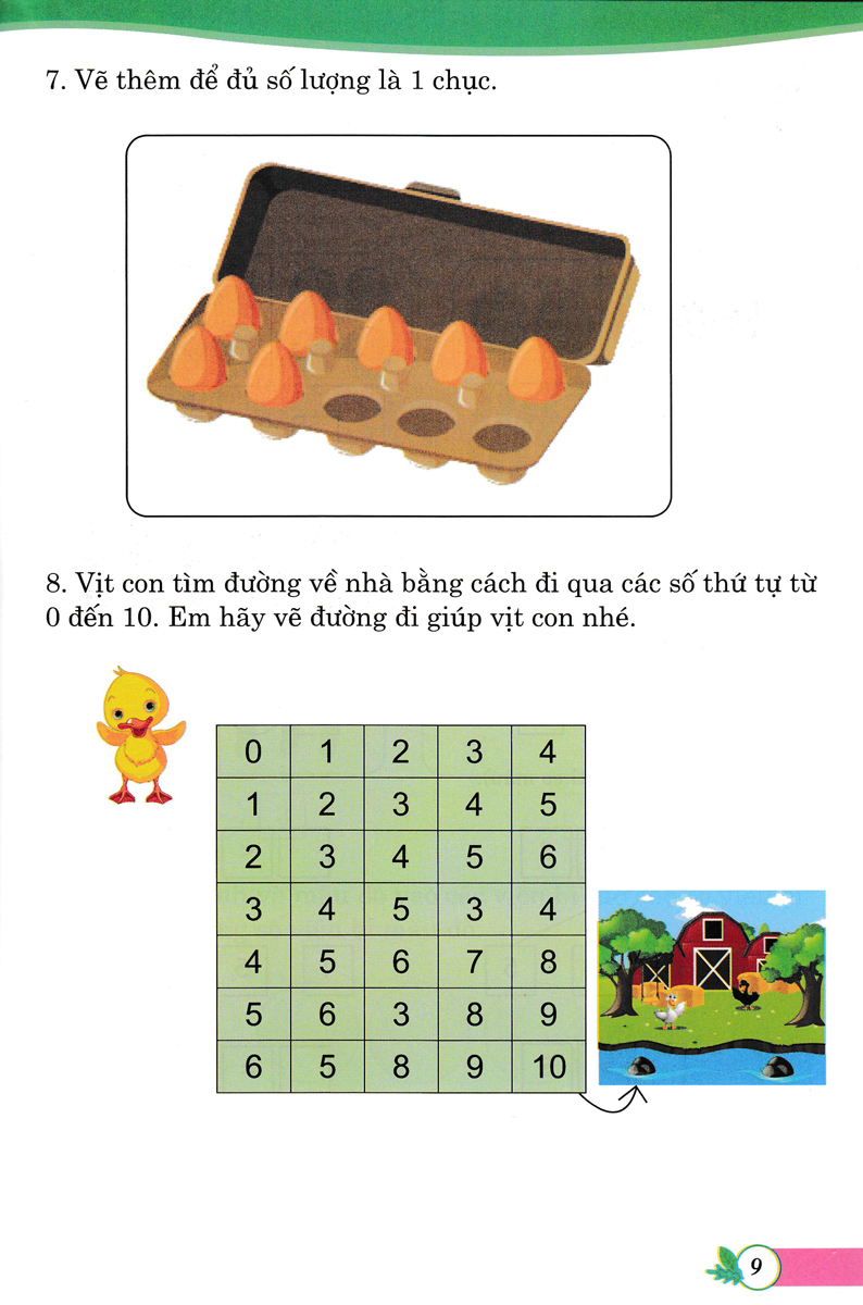 bài tập phát triển tư duy sáng tạo môn toán lớp 1 (biên soạn theo chương trình sách giáo khoa mới) - Ảnh 6