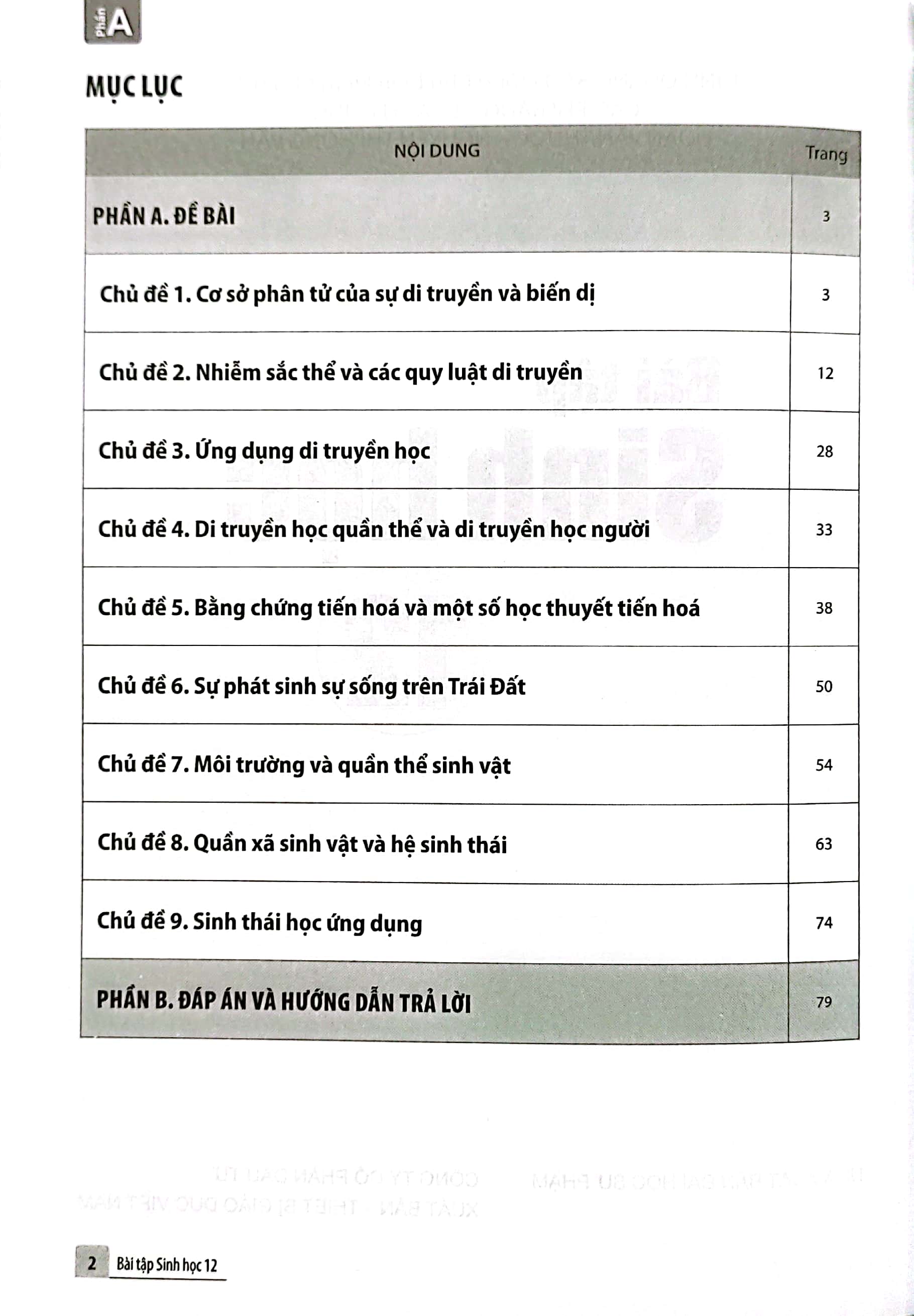Bài Tập Sinh Học 12 (Cánh Diều) (Chuẩn) - Ảnh 4