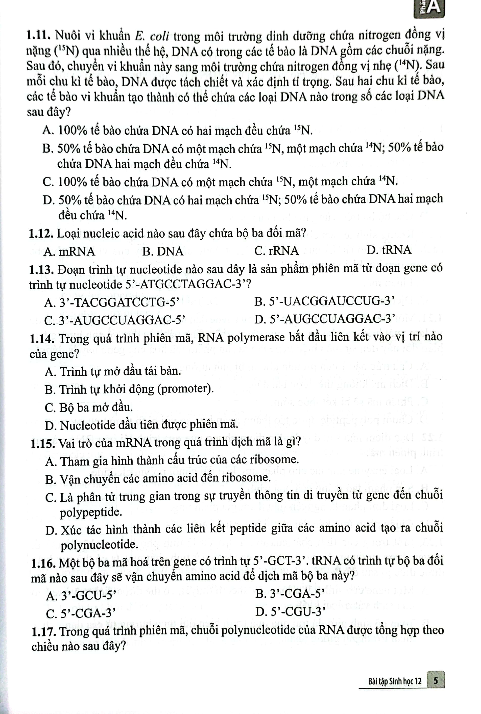 Bài Tập Sinh Học 12 (Cánh Diều) (Chuẩn) - Ảnh 7