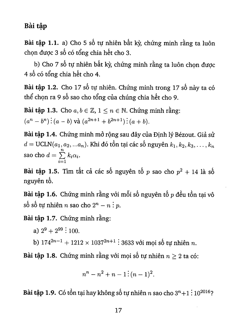 bài tập số học và đại số chọn lọc cho học sinh thcs (tái bản) - Ảnh 15