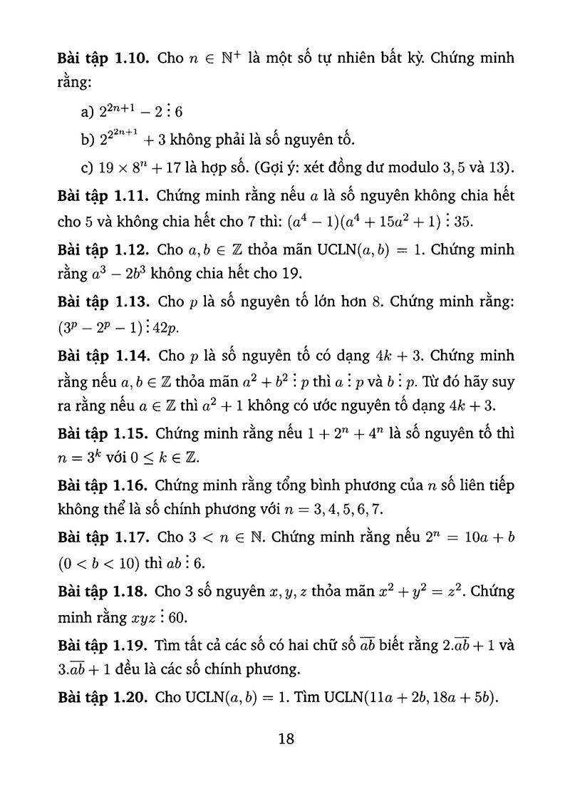 bài tập số học và đại số chọn lọc cho học sinh thcs (tái bản) - Ảnh 16