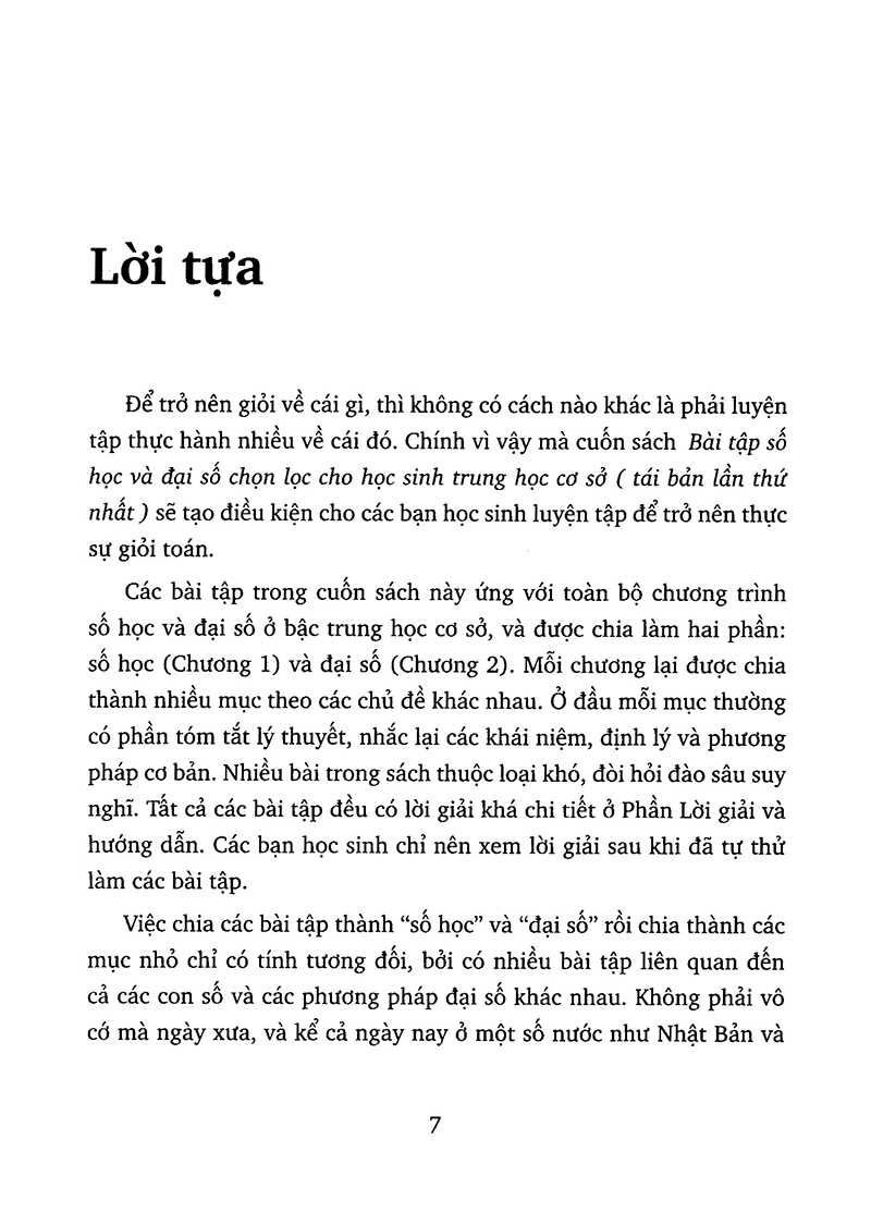 bài tập số học và đại số chọn lọc cho học sinh thcs (tái bản) - Ảnh 5