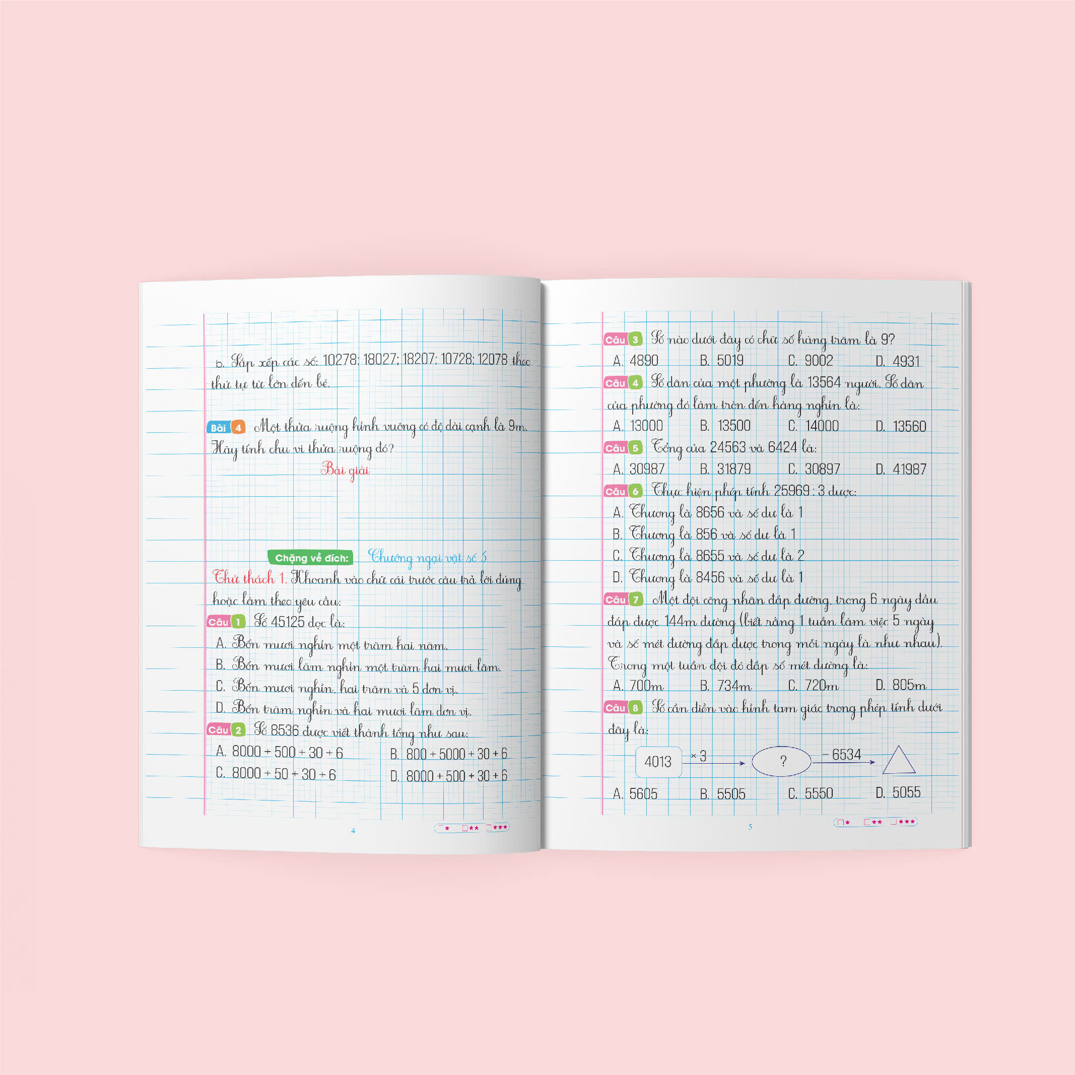 Bai Tap Tang Cuong Toan 4 - Hoc Ki 1 (Ket Noi) - Ảnh 4