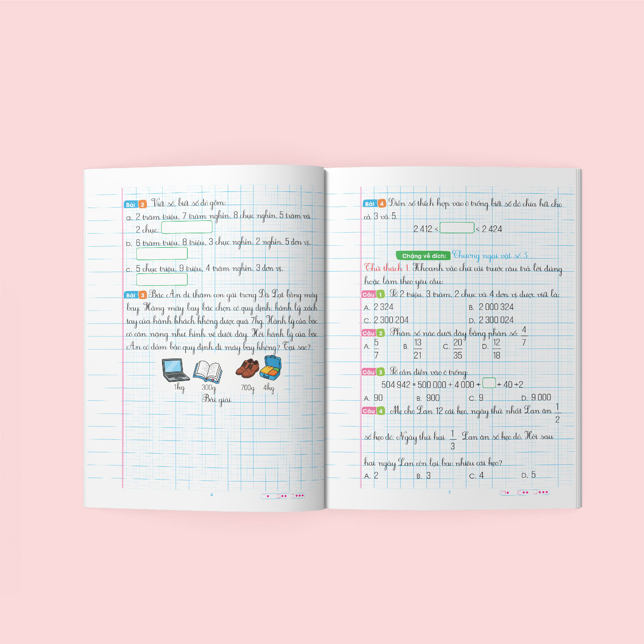 Bai Tap Tang Cuong Toan 5 - Hoc Ki 1 (Ket Noi) - Ảnh 3