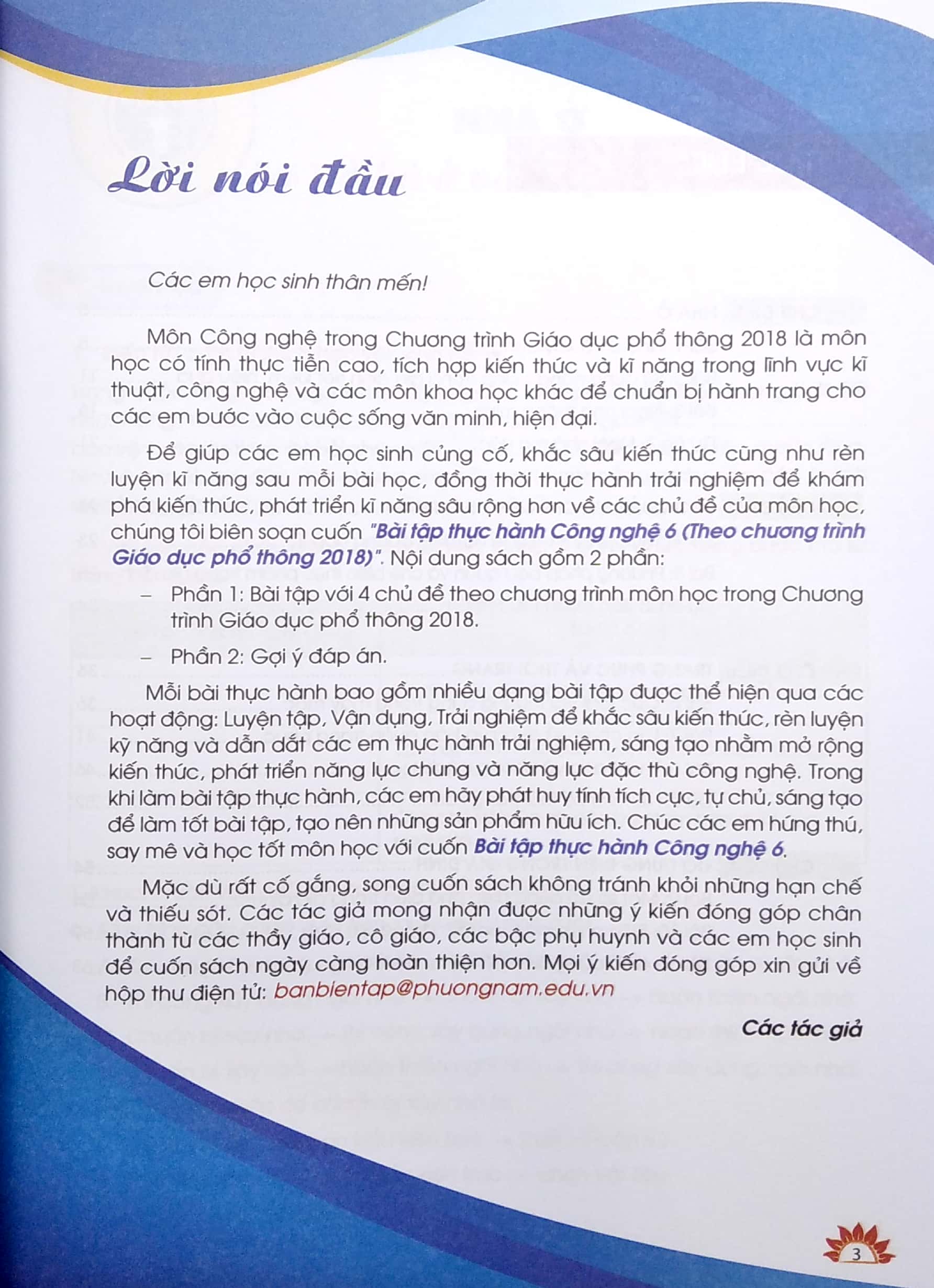 bài tập thực hành công nghệ lớp 6 (theo chương trình giáo dục phổ thông 2018) - Ảnh 3