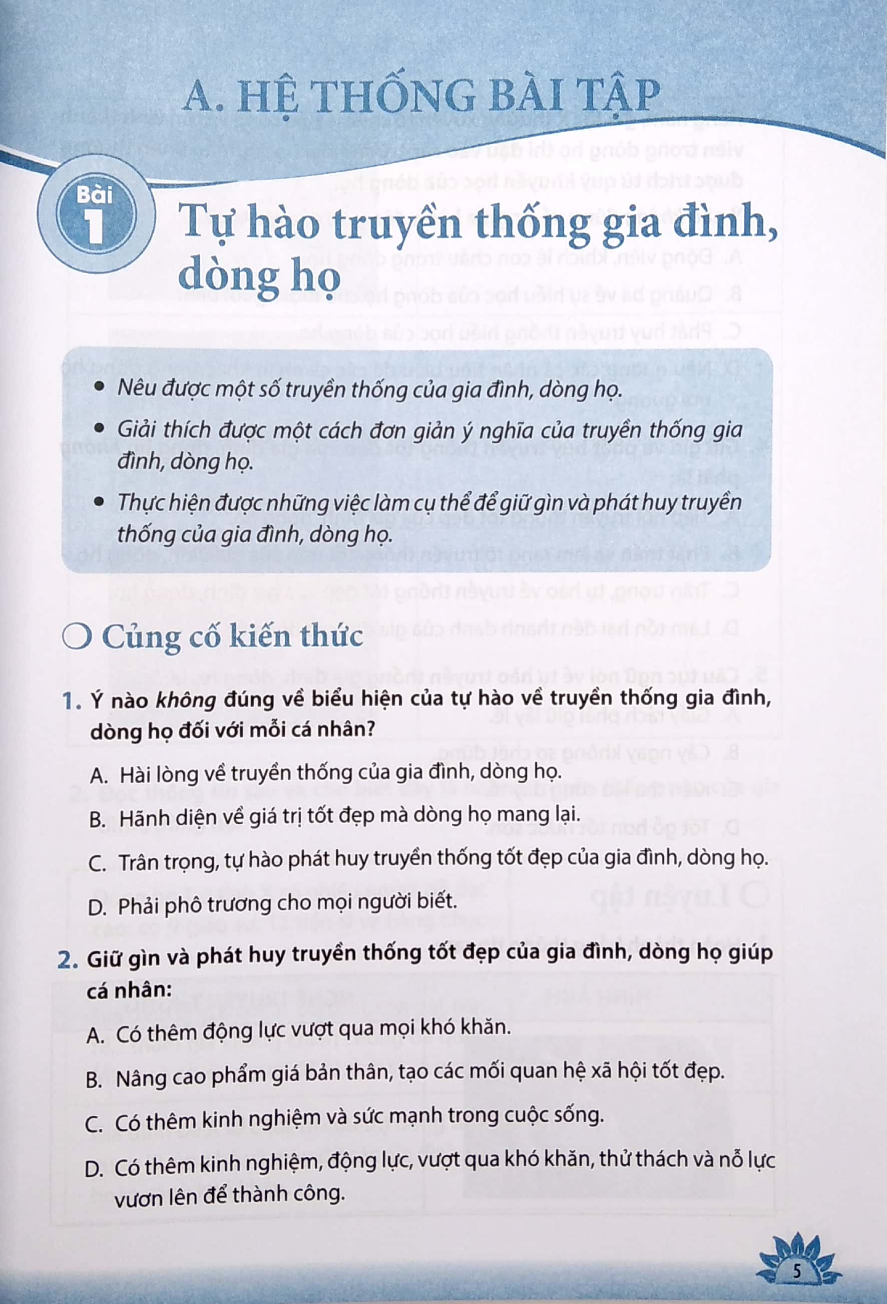 bài tập thực hành giáo dục công dân lớp 6 (theo chương trình giáo dục phổ thông 2018) - Ảnh 5
