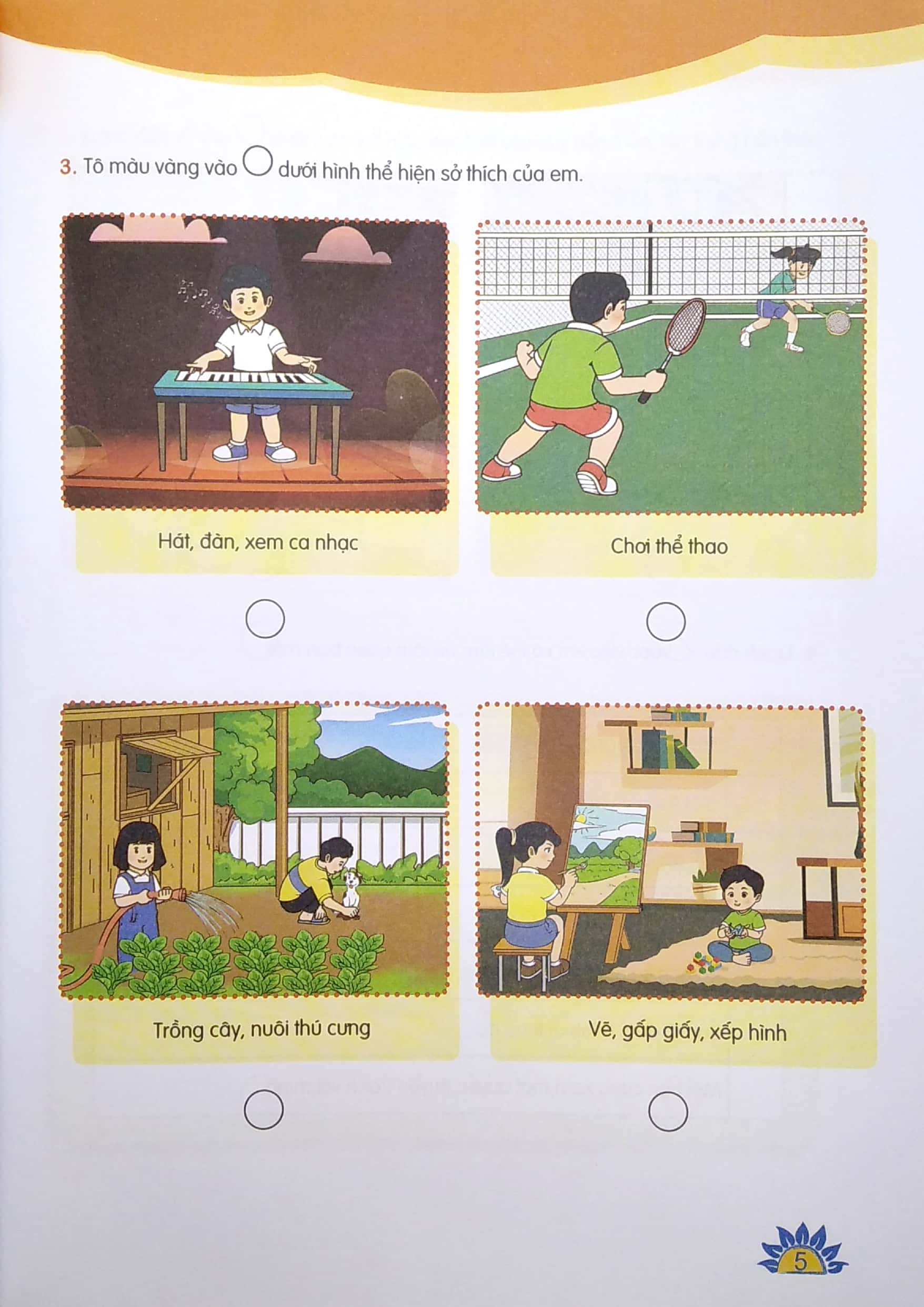 bài tập thực hành hoạt động trải nghiệm lớp 1 (theo chương trình giáo dục phổ thông 2018) - Ảnh 5