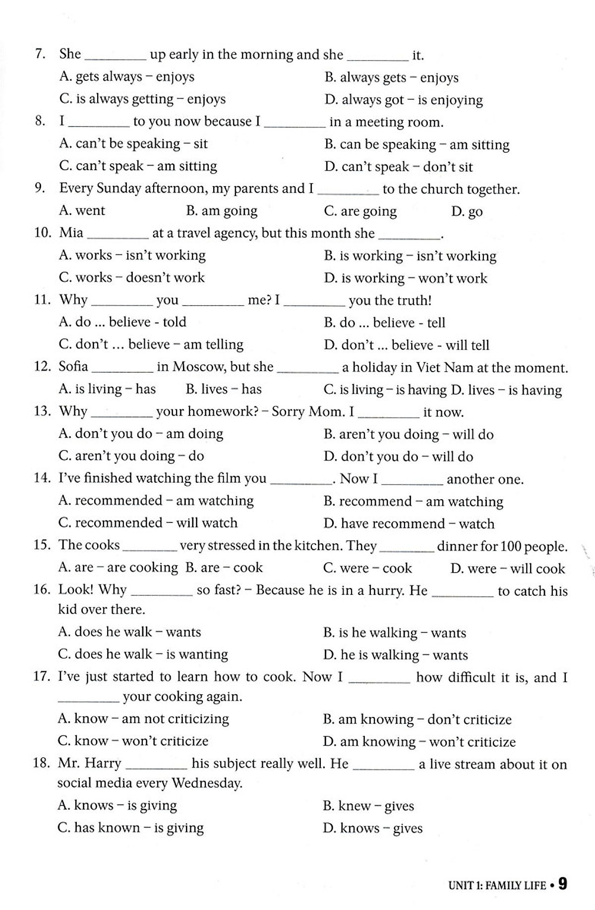 bài tập thực hành tiếng anh 10 - có đáp án (dùng kèm sgk tiếng anh 10 global success) - Ảnh 9