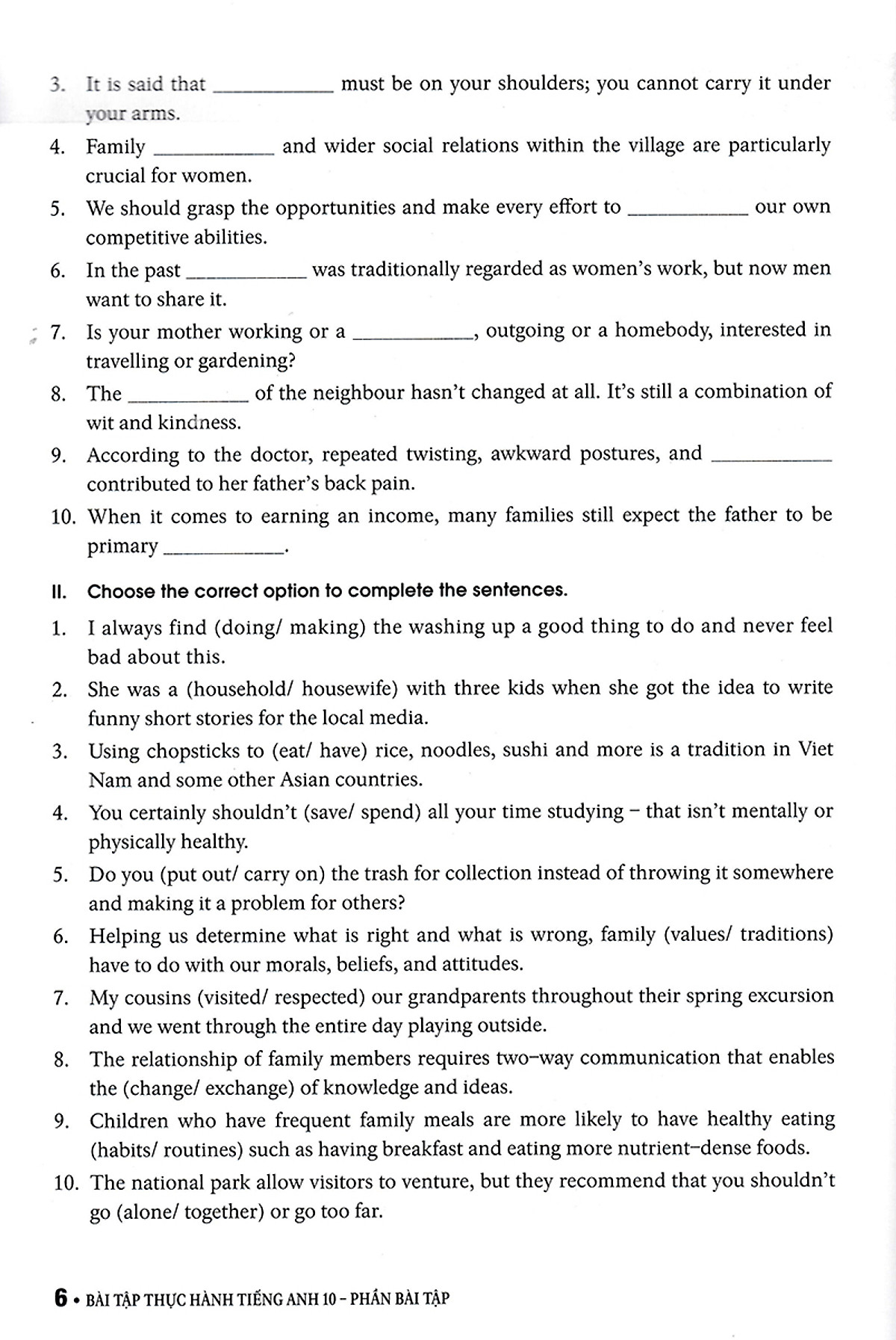 bài tập thực hành tiếng anh 10 - không đáp án (dùng kèm sgk tiếng anh 10 global success) - Ảnh 6