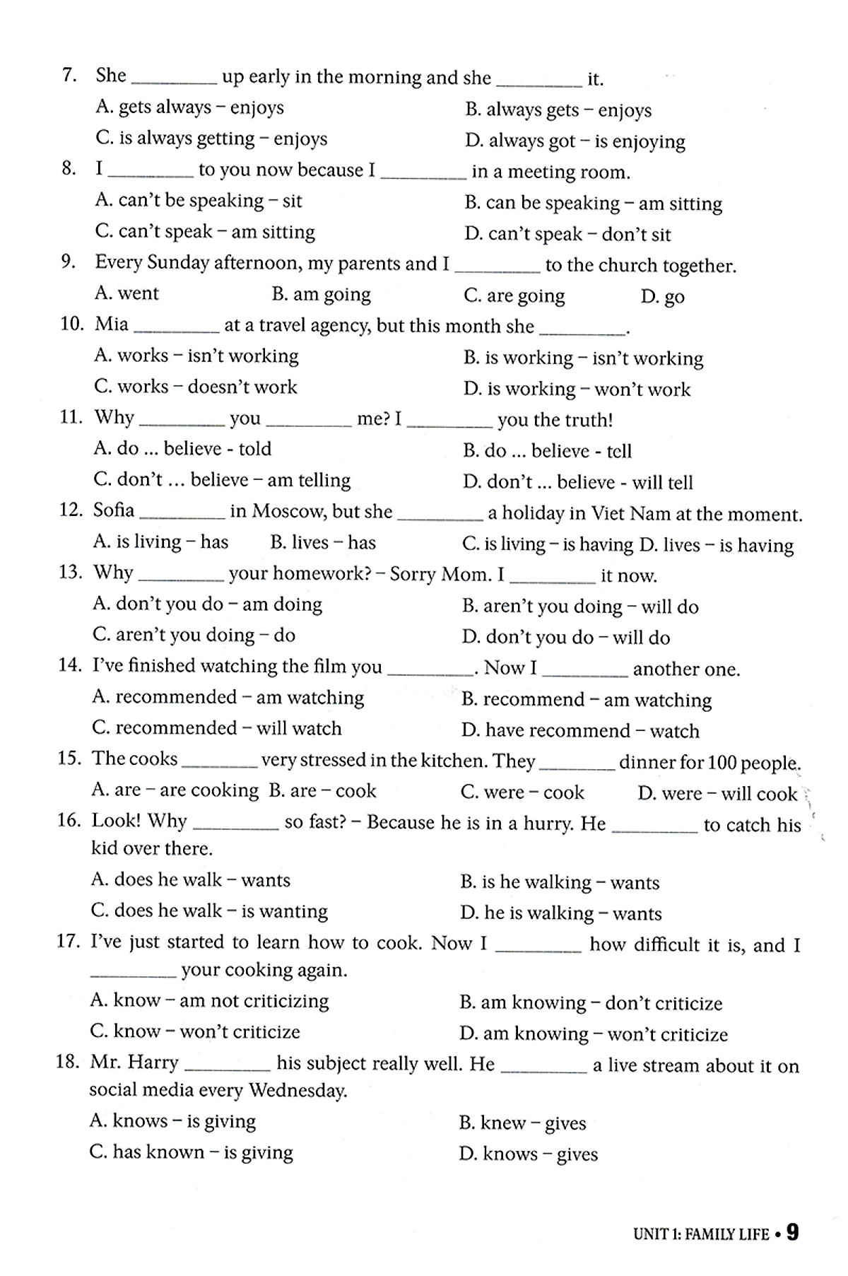 bài tập thực hành tiếng anh 10 - không đáp án (dùng kèm sgk tiếng anh 10 global success) - Ảnh 9