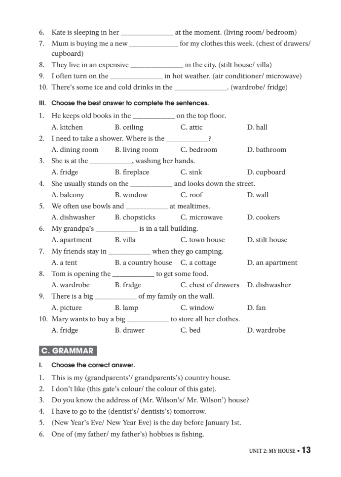 bài tập thực hành tiếng anh 6 (không đáp án) - dùng kèm sgk tiếng anh 6 global success (2022) - Ảnh 13