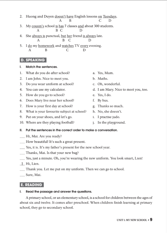 bài tập thực hành tiếng anh 6 (không đáp án) - dùng kèm sgk tiếng anh 6 global success (2022) - Ảnh 9