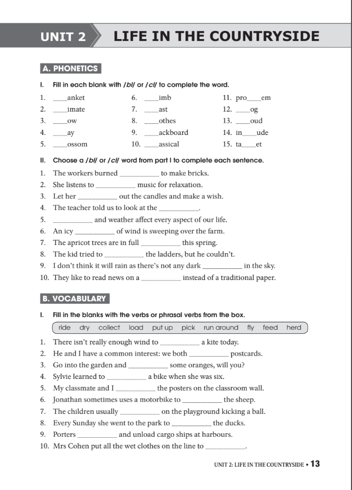 bài tập thực hành tiếng anh 8 theo chương trình mới của bộ giáo dục và đào tạo (không đáp án) - 2020 - Ảnh 13