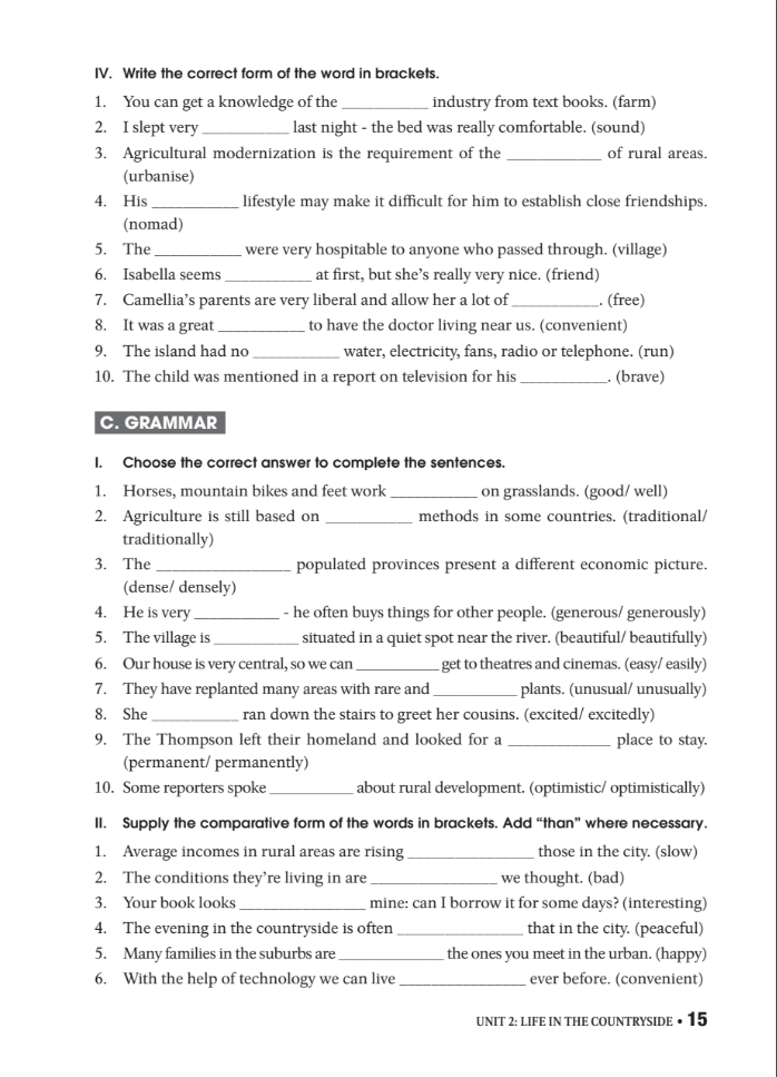 bài tập thực hành tiếng anh 8 theo chương trình mới của bộ giáo dục và đào tạo (không đáp án) - 2020 - Ảnh 15