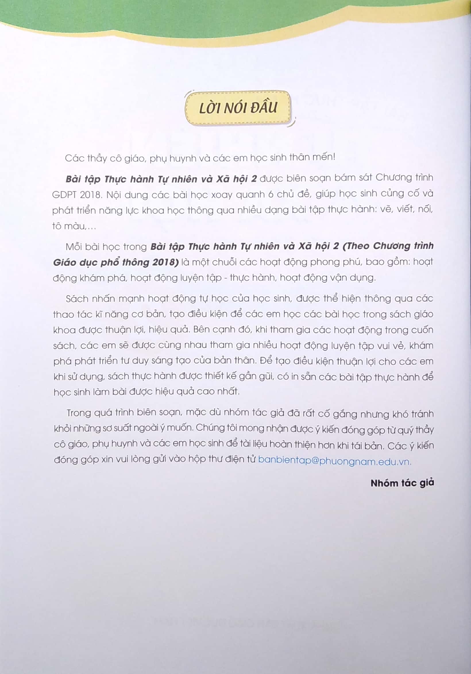 bài tập thực hành tự nhiên và xã hội lớp 2 (theo chương trình giáo dục phổ thông 2018) - Ảnh 4