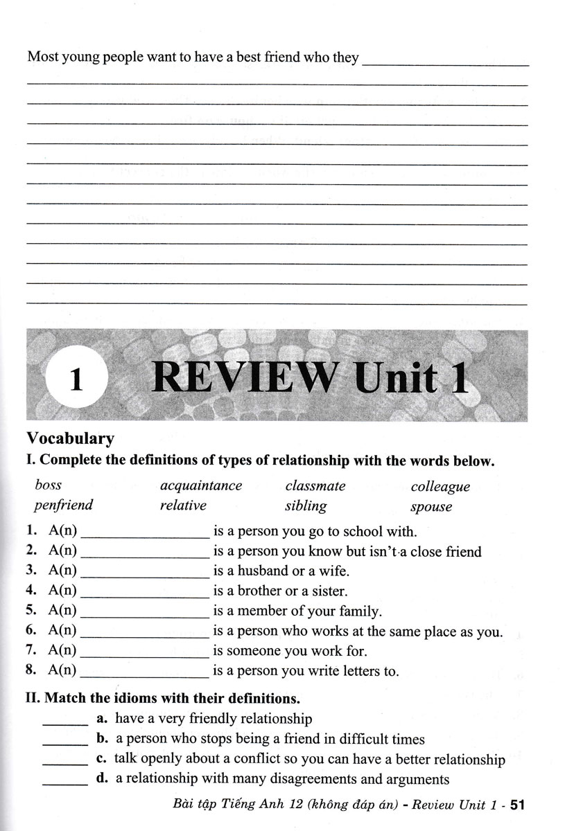 bài tập tiếng anh 12 - không đáp án (chân trời sáng tạo) - Ảnh 12