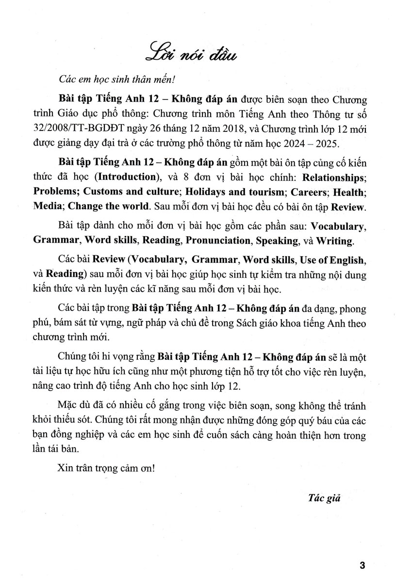 bài tập tiếng anh 12 - không đáp án (chân trời sáng tạo) - Ảnh 3