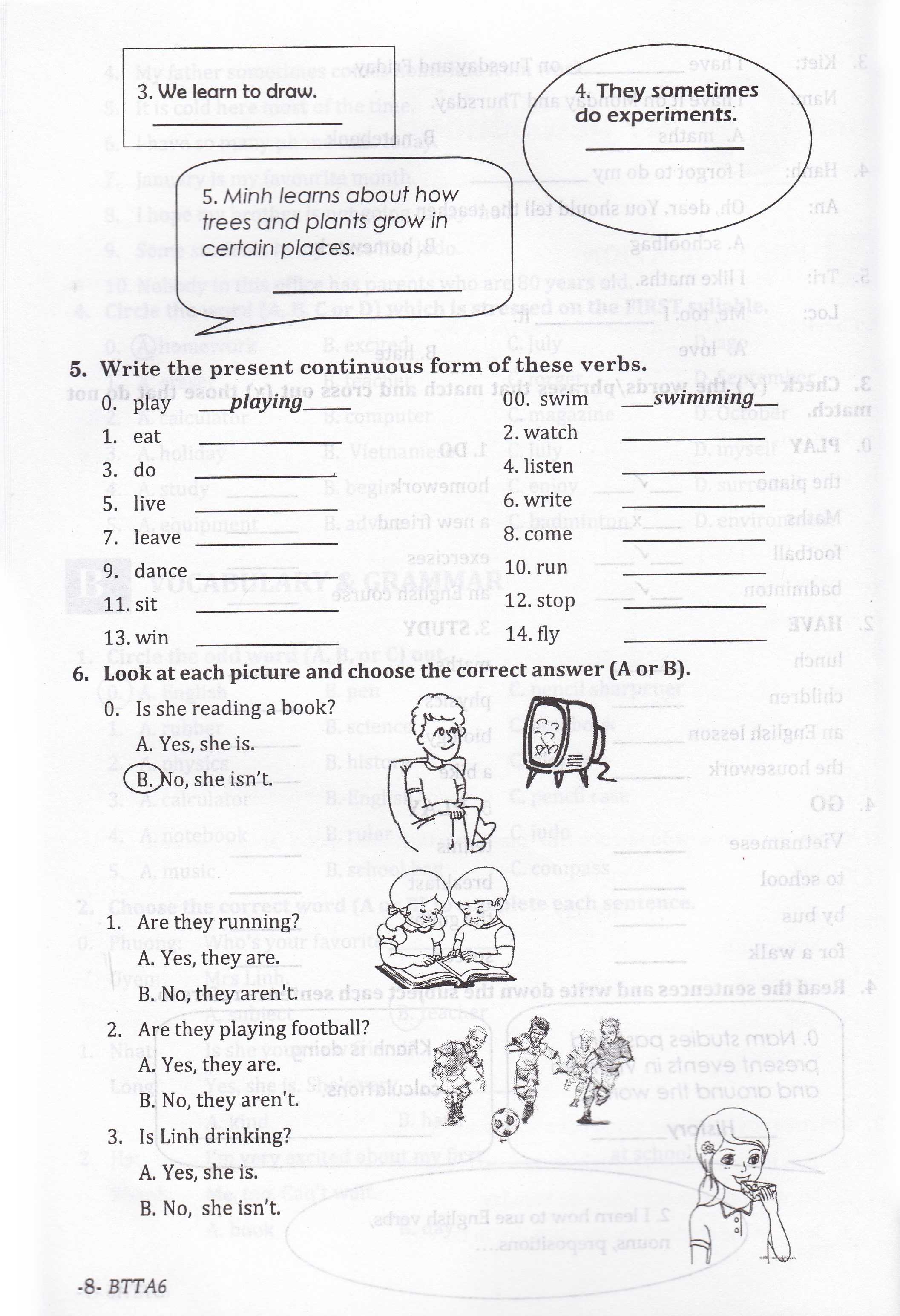 bài tập tiếng anh 6 (tập 1+2) - Ảnh 6