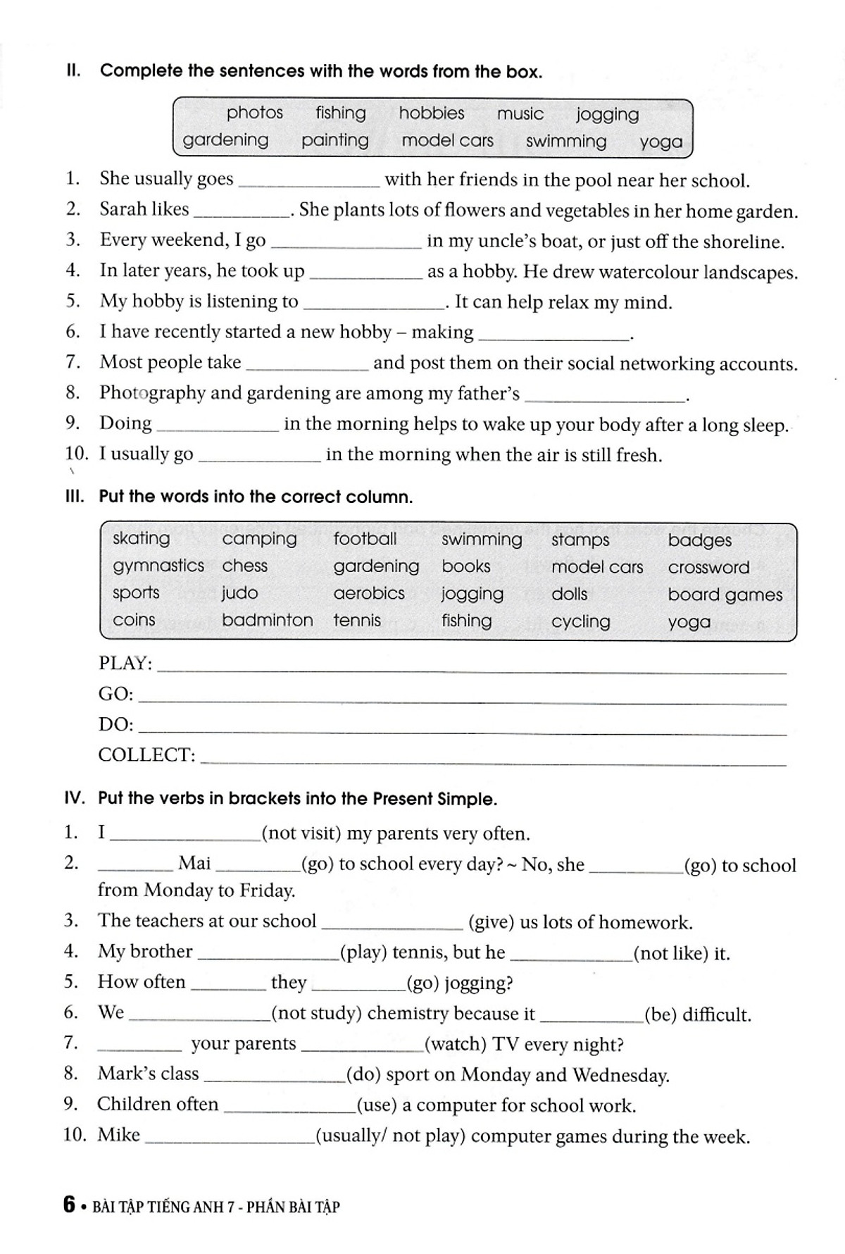 bài tập tiếng anh 7 - có đáp án (dùng kèm sgk tiếng anh 7 global success) - Ảnh 6