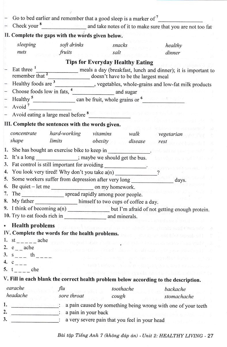 bài tập tiếng anh 7 (kết nối) (không đáp án) - Ảnh 8