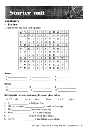 bài tập tiếng anh 8 - không đáp án (biên soạn theo chương trình giáo dục phổ thông mới) - Ảnh 5