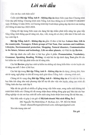 bài tập tiếng anh 8 - không đáp án (biên soạn theo chương trình sgk kết nối tri thức với cuộc sống) - Ảnh 3