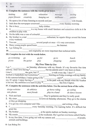 bài tập tiếng anh 8 - không đáp án (biên soạn theo chương trình sgk kết nối tri thức với cuộc sống) - Ảnh 6