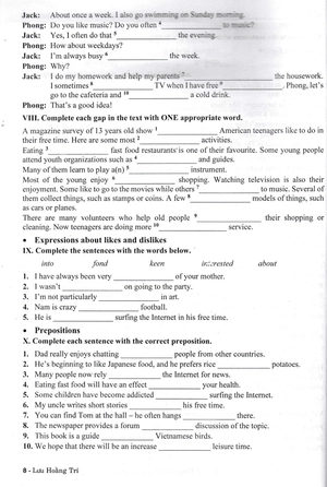 bài tập tiếng anh 8 - không đáp án (biên soạn theo chương trình sgk kết nối tri thức với cuộc sống) - Ảnh 8