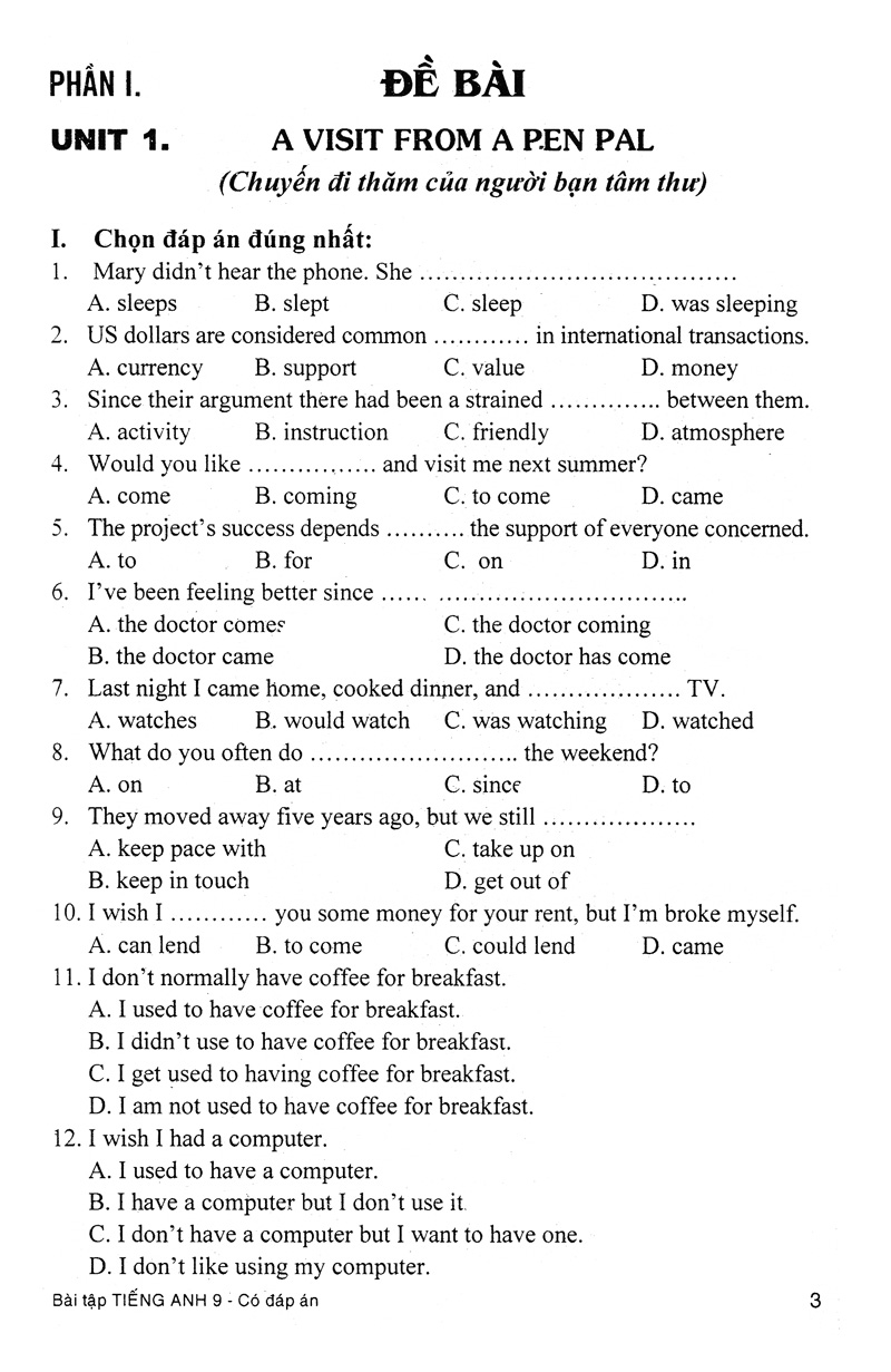 bài tập tiếng anh 9 (có đáp án) - Ảnh 4