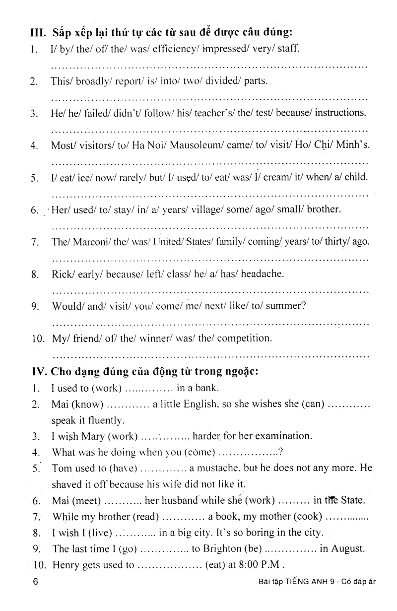 bài tập tiếng anh 9 (có đáp án) - Ảnh 7