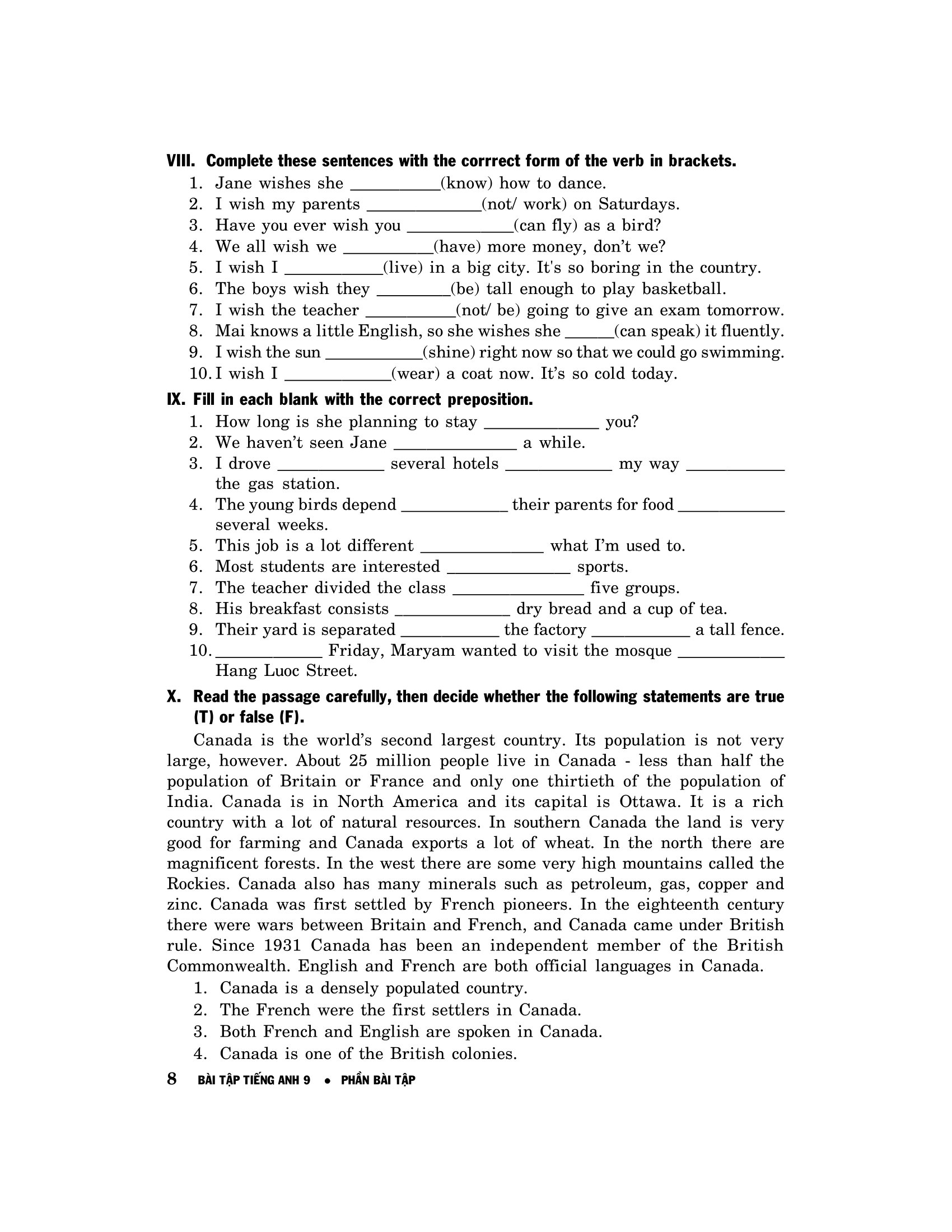 bài tập tiếng anh 9 - không đáp án (2020) - Ảnh 9