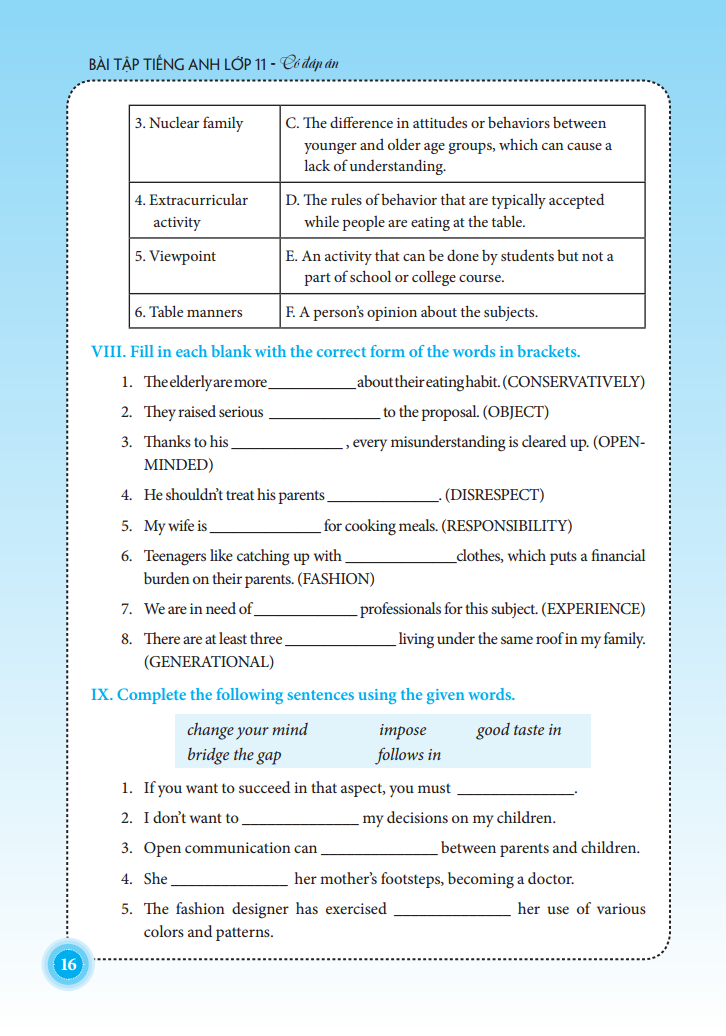 bài tập tiếng anh lớp 11 - có đáp án - Ảnh 16