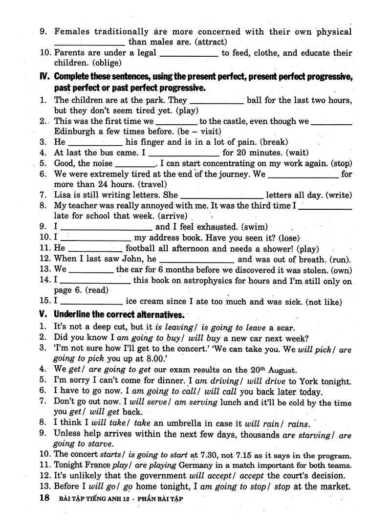 bài tập tiếng anh lớp 12 - không đáp án - Ảnh 16