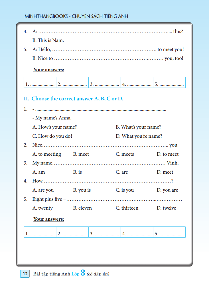 bài tập tiếng anh lớp 3 - có đáp án (tái bản 2021) - Ảnh 10
