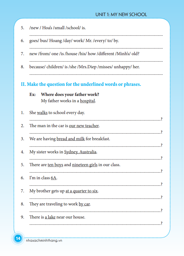 bài tập tiếng anh lớp 6 (không đáp án) (sách màu) - Ảnh 12