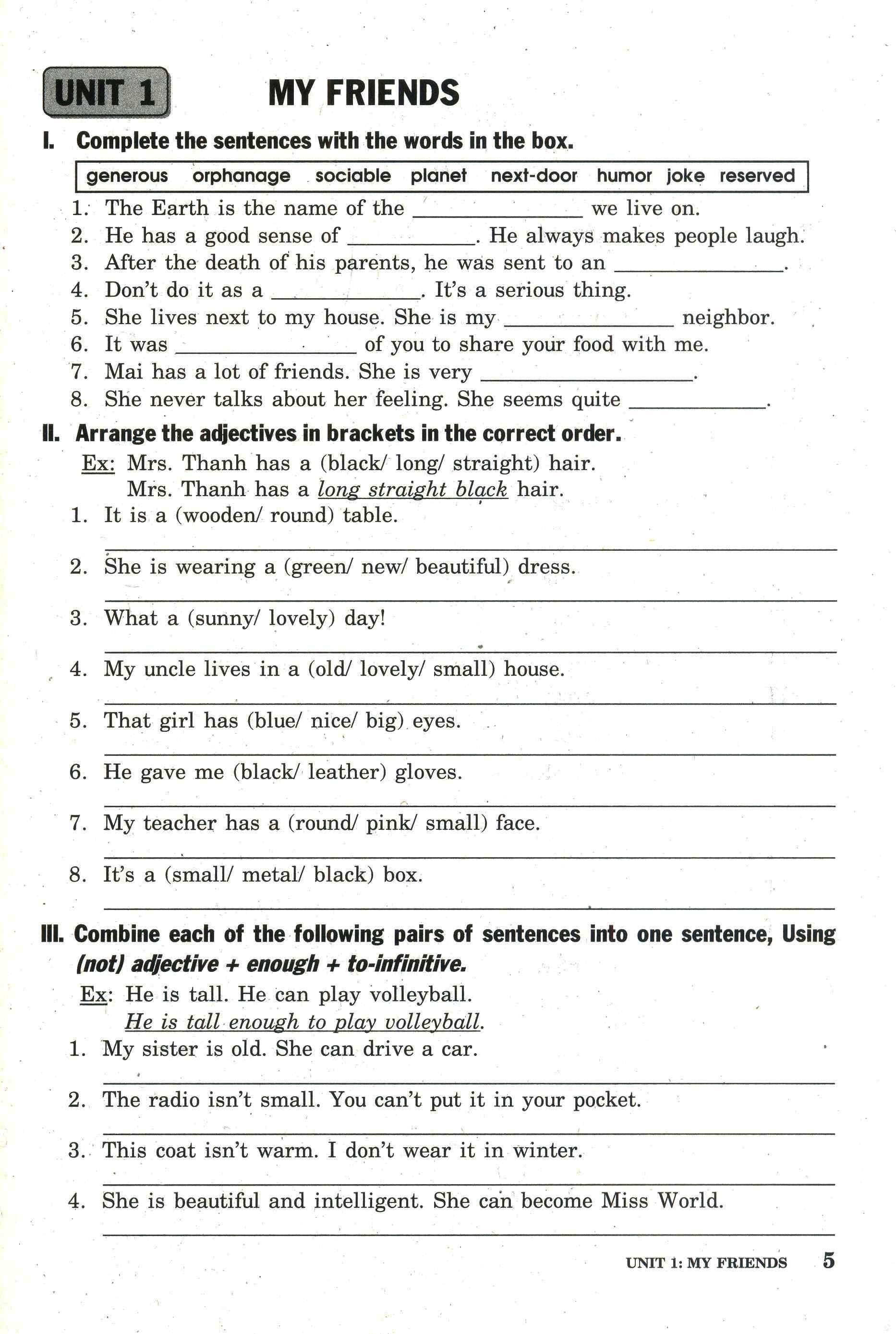 bài tập tiếng anh lớp 8 - không đáp án (2020) - Ảnh 4