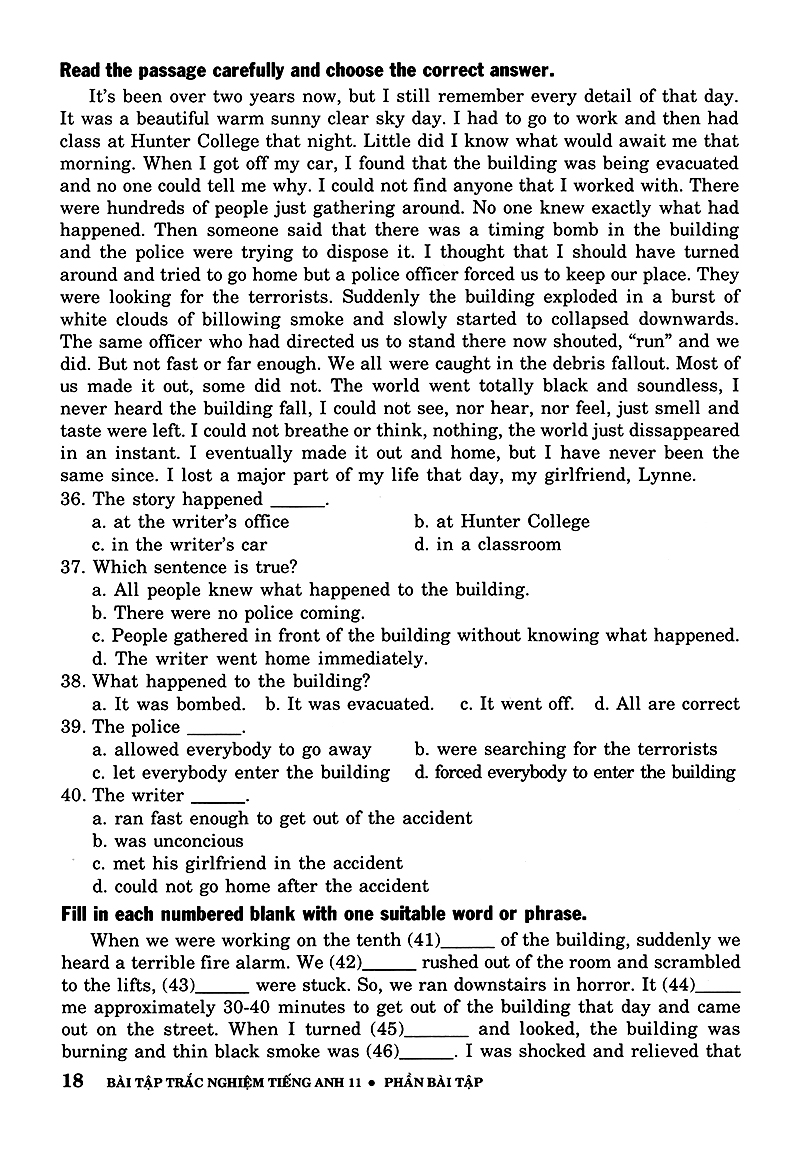 bài tập trắc nghiệm tiếng anh 11 (không đáp án) (tái bản 2018) - Ảnh 18