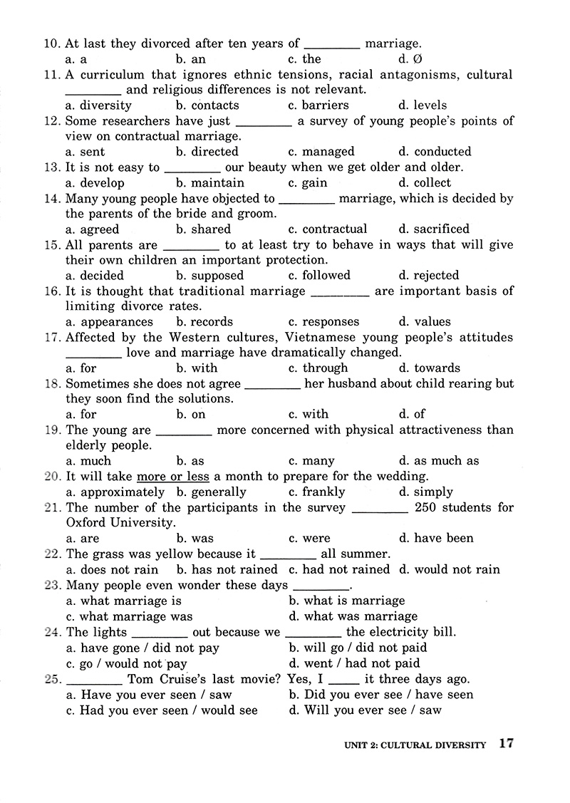 bài tập trắc nghiệm tiếng anh 12 (không đáp án) (tái bản 2018) - Ảnh 14