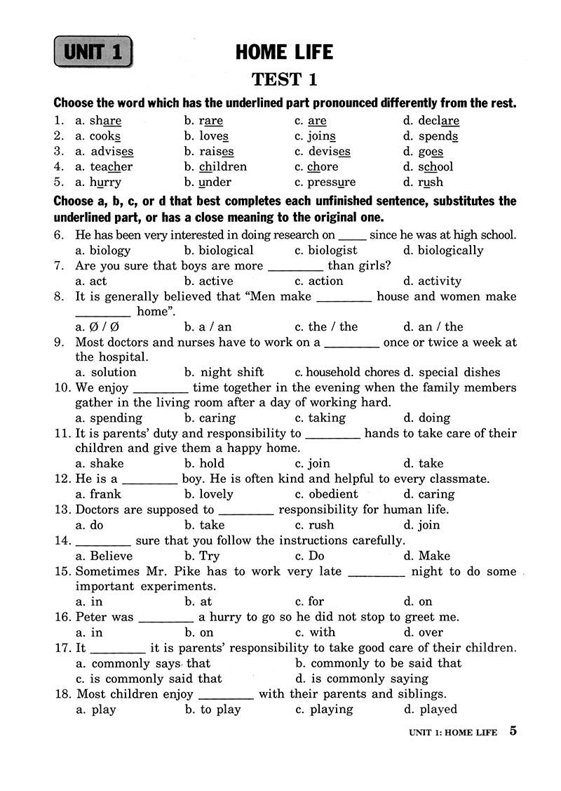 bài tập trắc nghiệm tiếng anh 12 (không đáp án) (tái bản 2018) - Ảnh 4