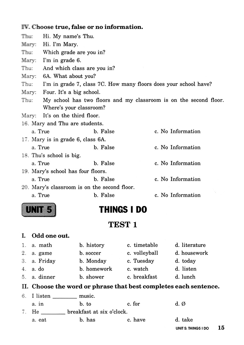 Bài Tập Trắc Nghiệm Tiếng Anh 6 (Không Đáp Án) (Tái Bản 2018) - Ảnh 13