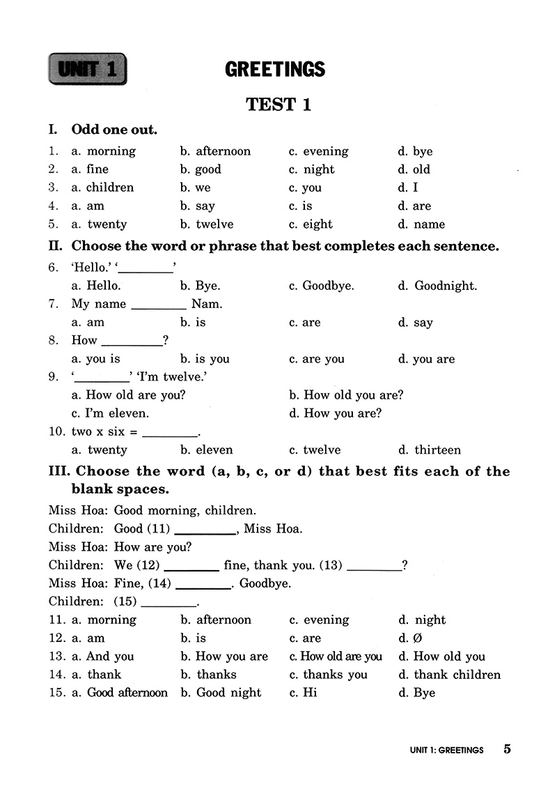 Bài Tập Trắc Nghiệm Tiếng Anh 6 (Không Đáp Án) (Tái Bản 2018) - Ảnh 5