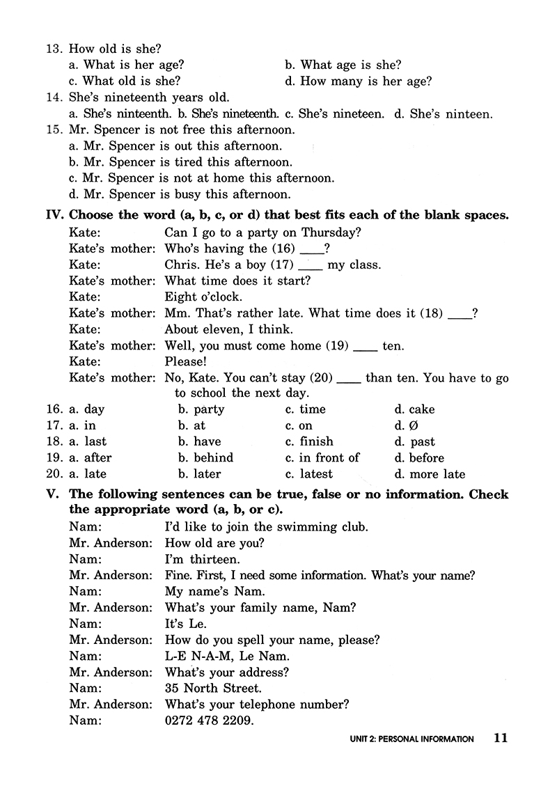 bài tập trắc nghiệm tiếng anh 7 (không đáp án) (tái bản 2018) - Ảnh 11
